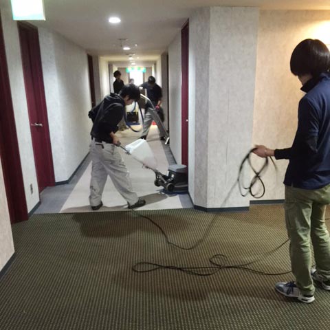 ホテル・旅館のカーペットクリーニング